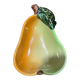 Bowl cup in the shape of vintage pear fruit