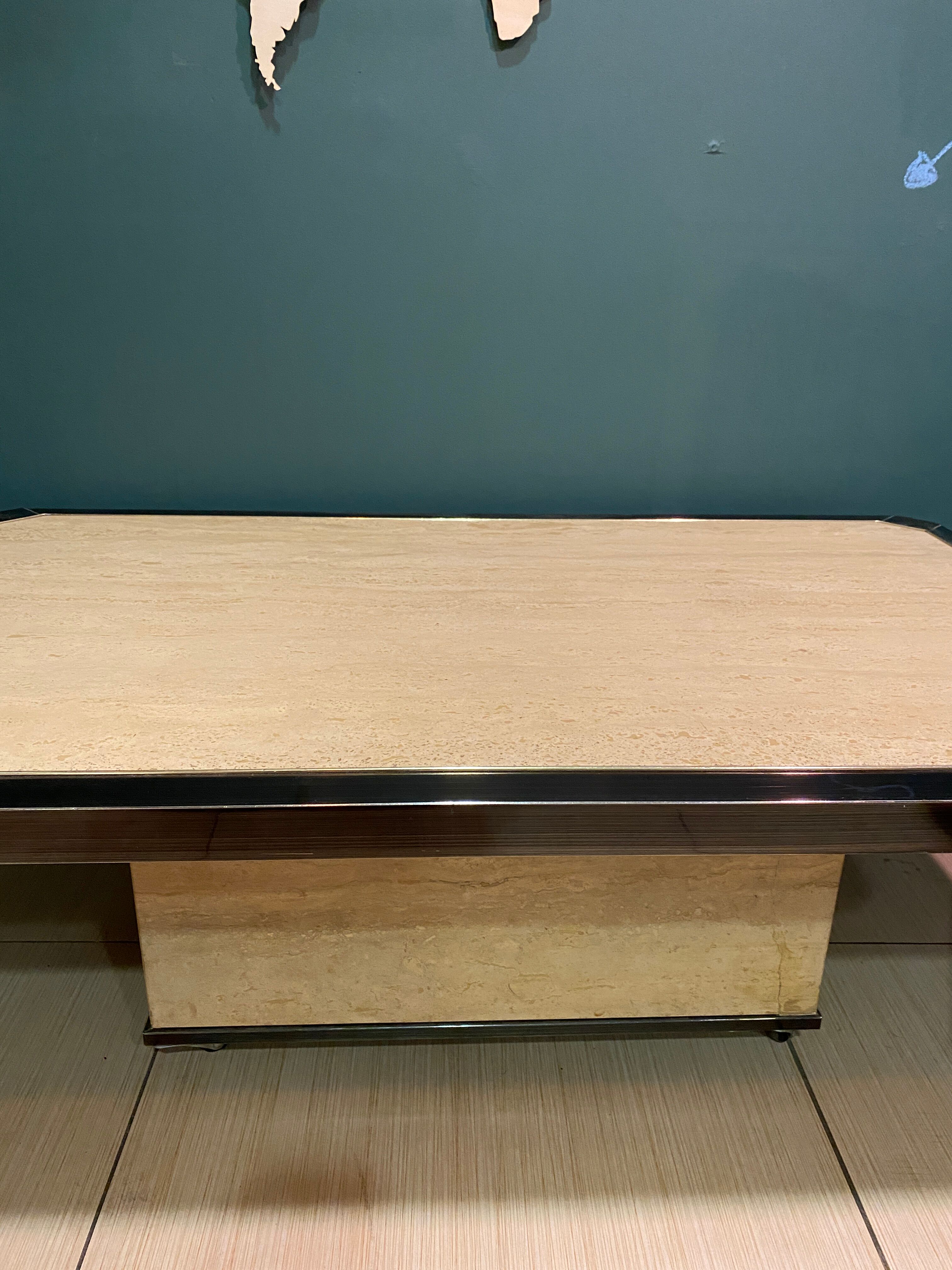 Fedam travertine coffee table