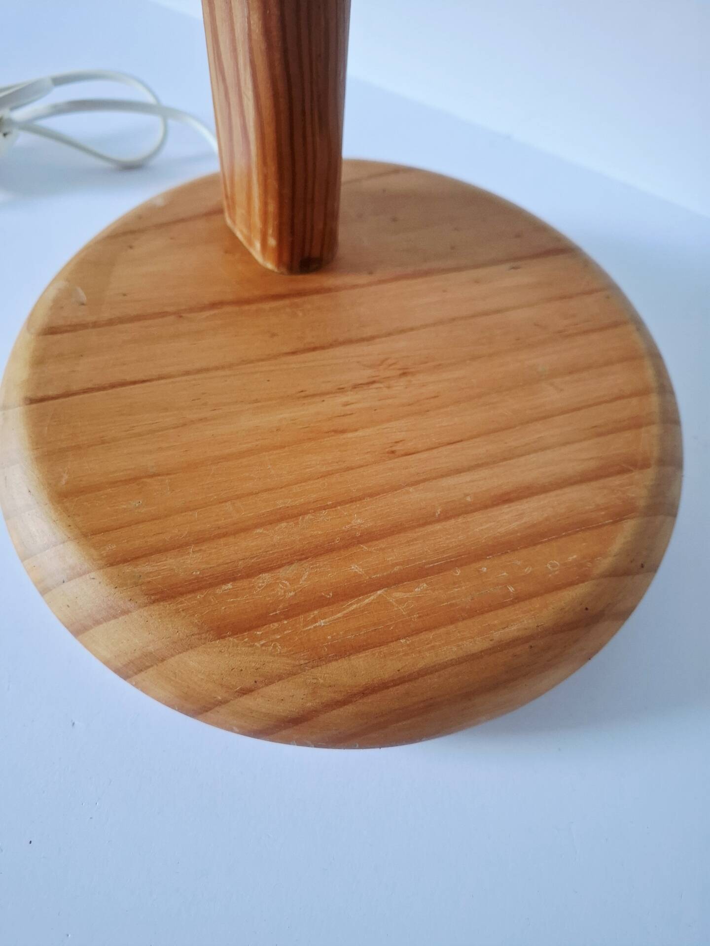 Lampe articulée en pin vintage
