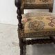 Set of four Louis XIII style high-back armchairs, 20th century.