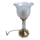Tulip lamp in brass and glass 50s