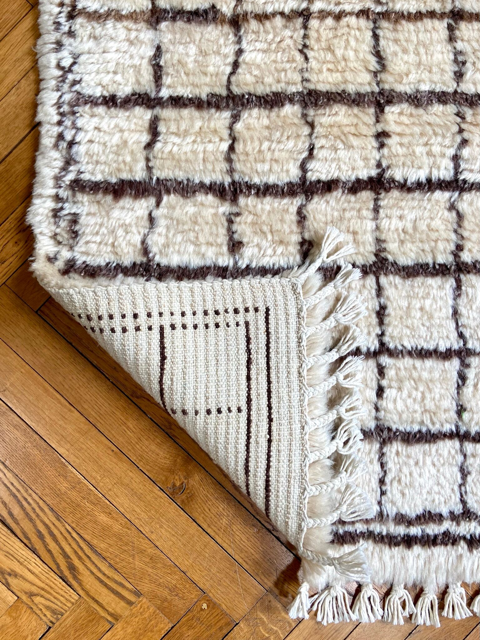 Berber carpet echequier 245 X 158 cm