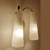 Vintage Italian Double Glass Sconce