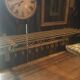 White wrought iron coat and hat rack