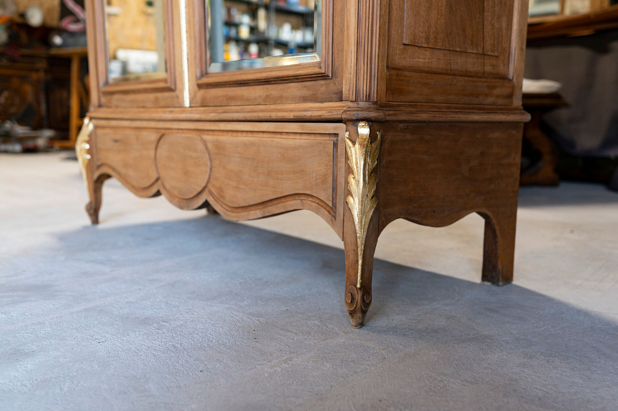 Large antique wardrobe