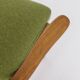 Fauteuil vintage années 1950 Allemagne, chaise en bois de hêtre, restaurée et rembourrée.