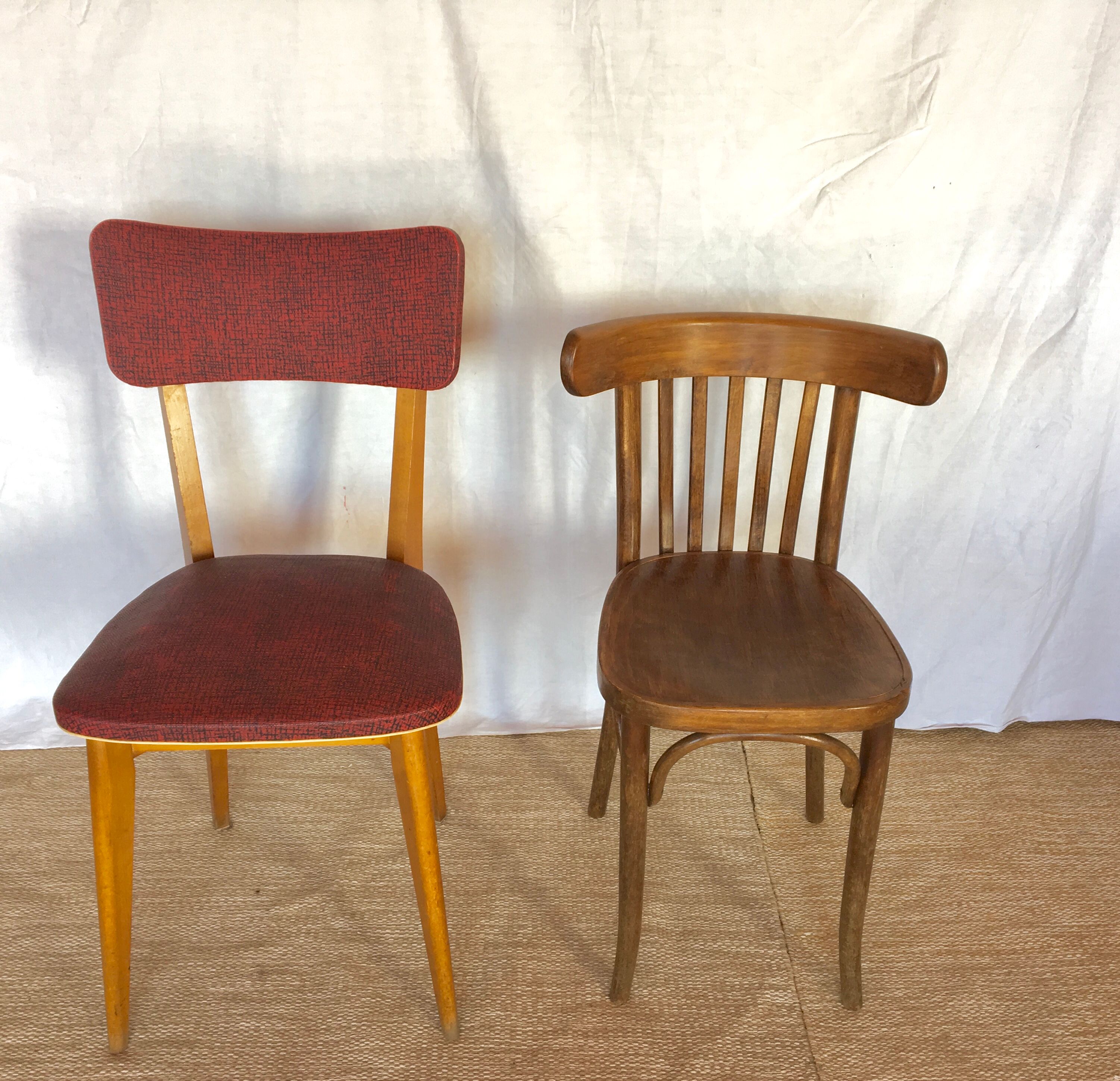 Pair of vintage Bistro chairs