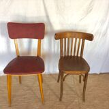 Paire de chaises bistrot vintage