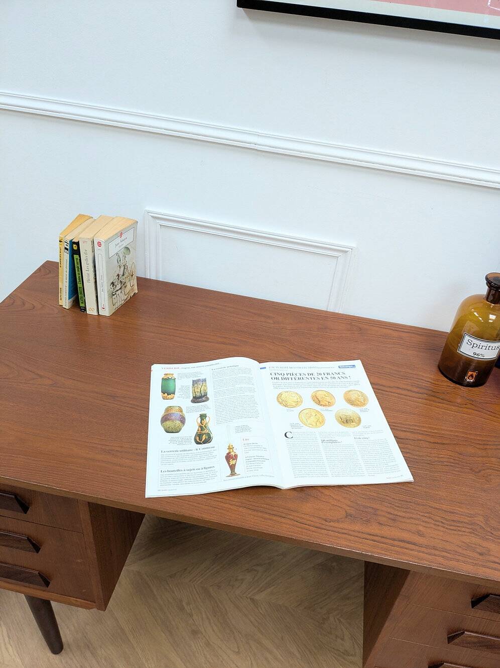 Vintage Scandinavian teak desk