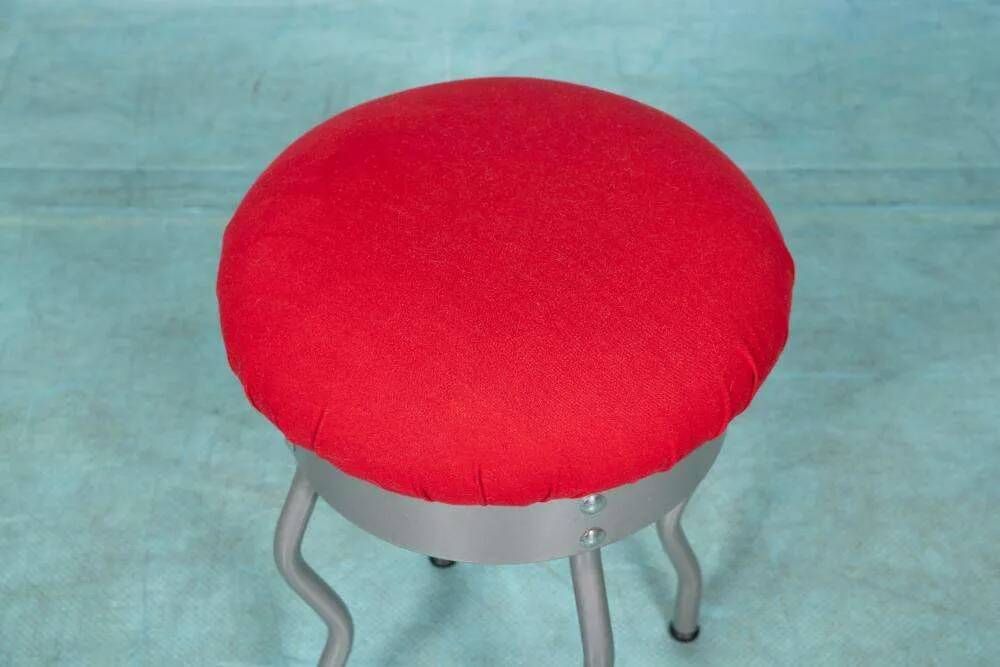 Vintage 90s Ikea zigzag space age stool