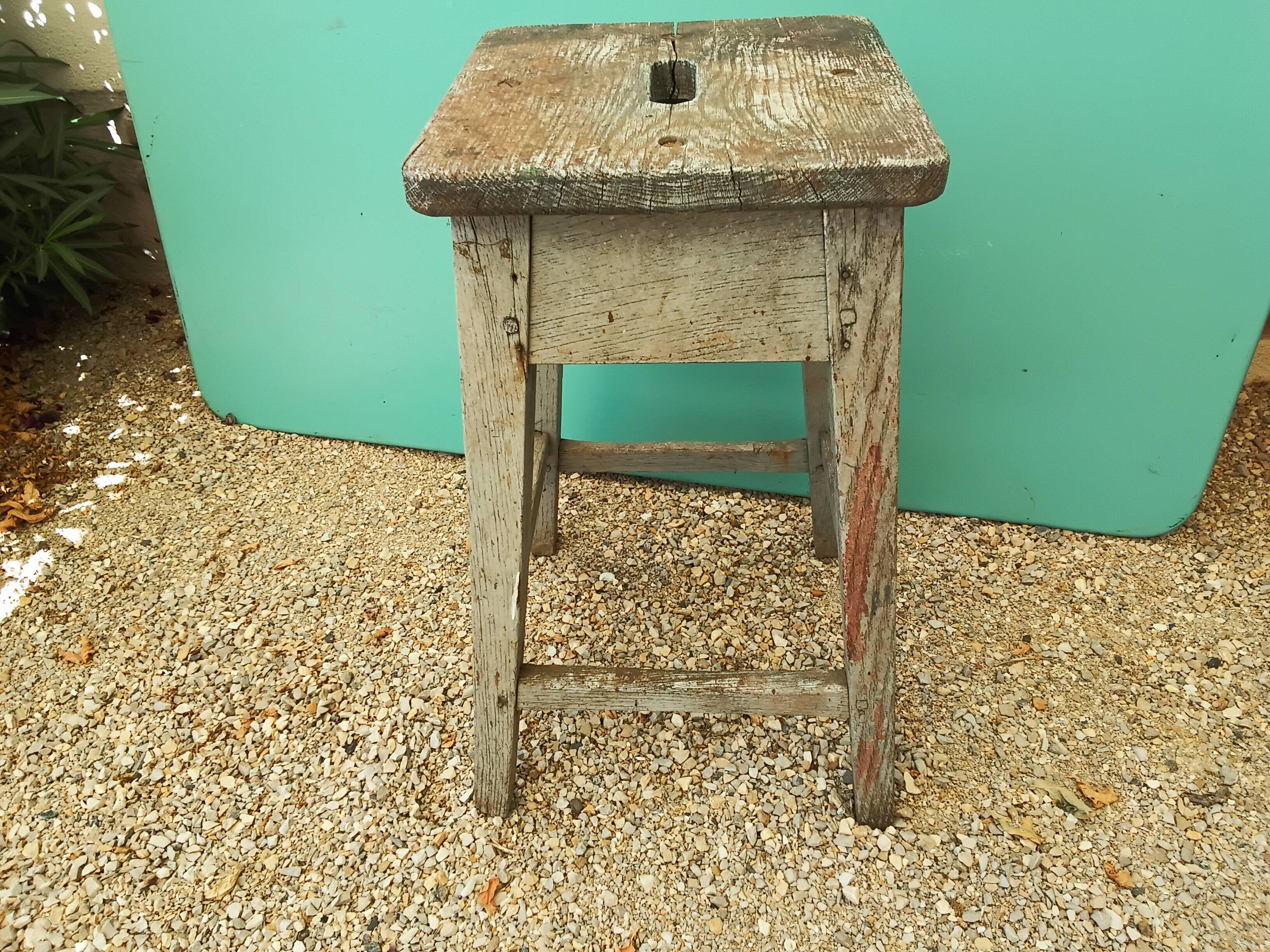 Tabouret chêne massif