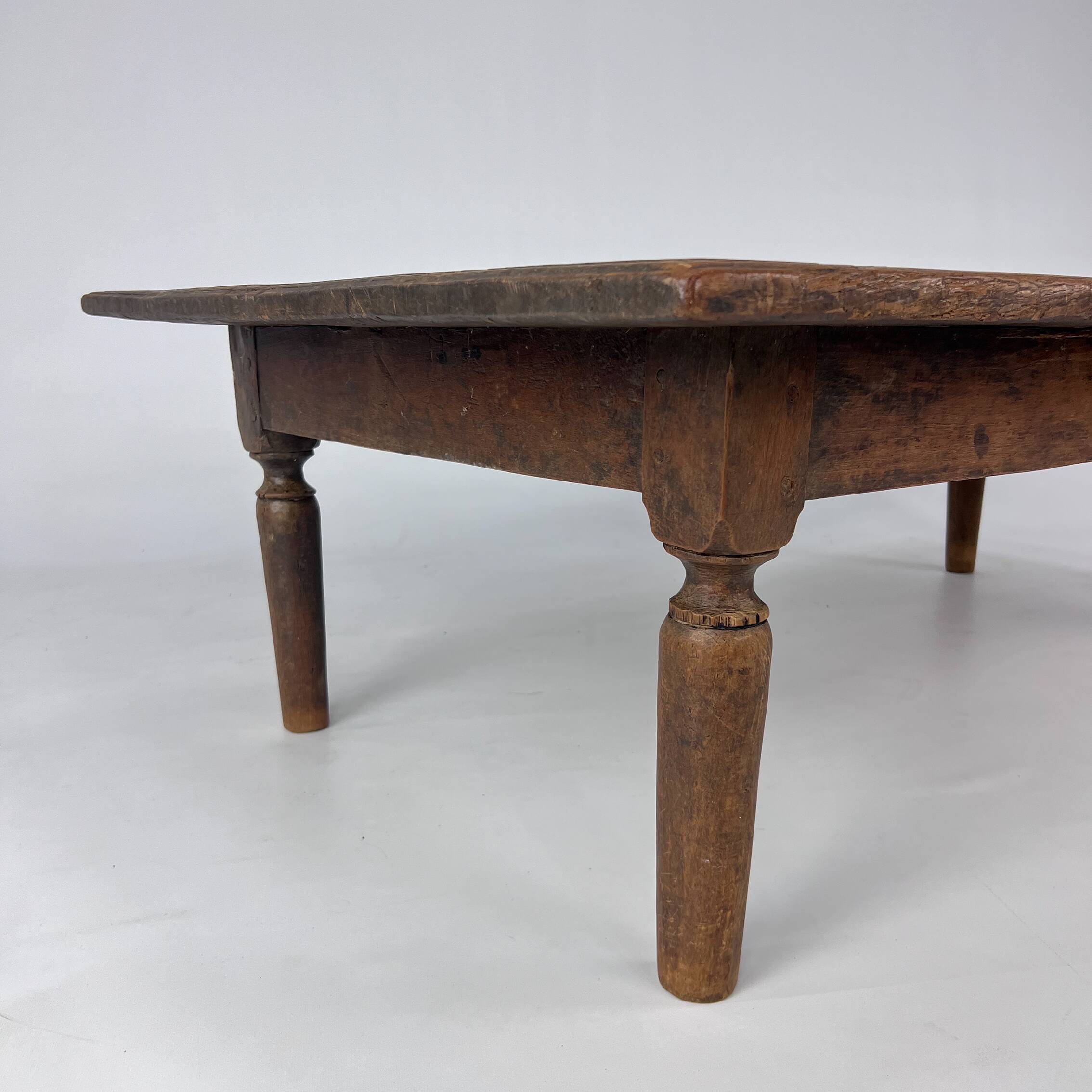 Table basse antique hollandaise en chêne, XIXe siècle