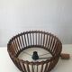 Hanging wicker wood