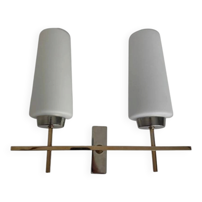 Ancienne applique double « maison arlus » 1950 vintage old french lamp