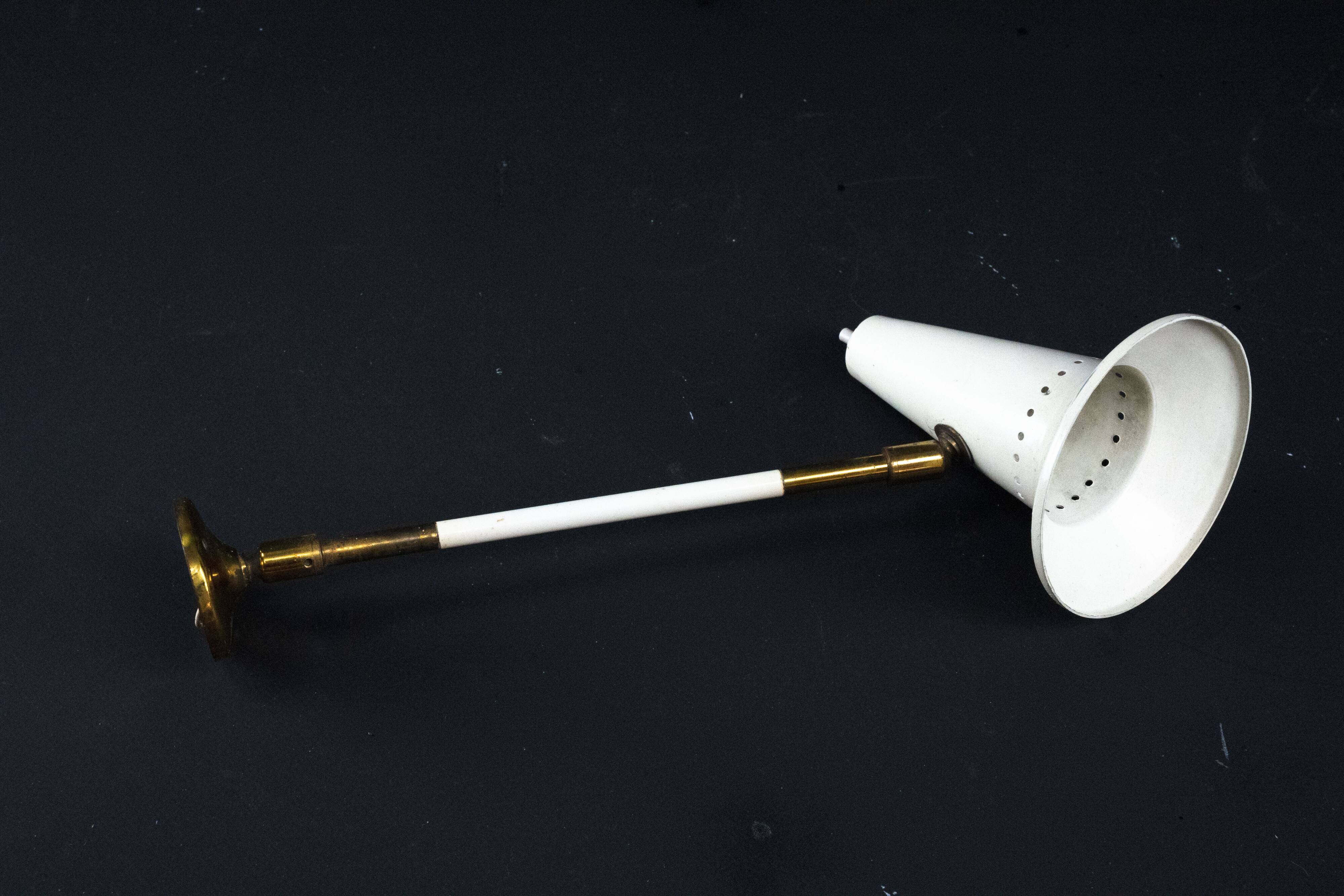 Mid-Century orientable wall lamp by Stilux Milano, Italy, 1950s.