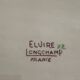 Plat de service ancien en faïence de Longchamp