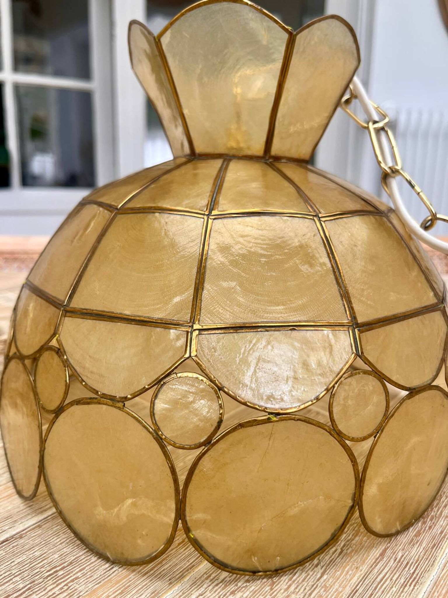 Suspension en nacre « Champagne »