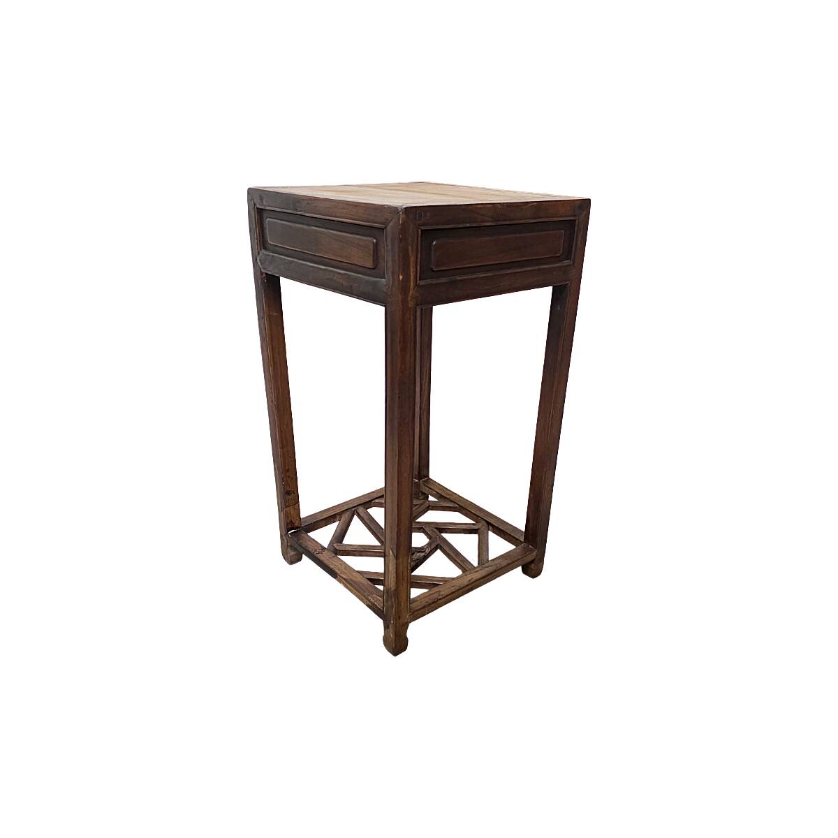 Antique Chinese Wooden Plant Table, late 1800s