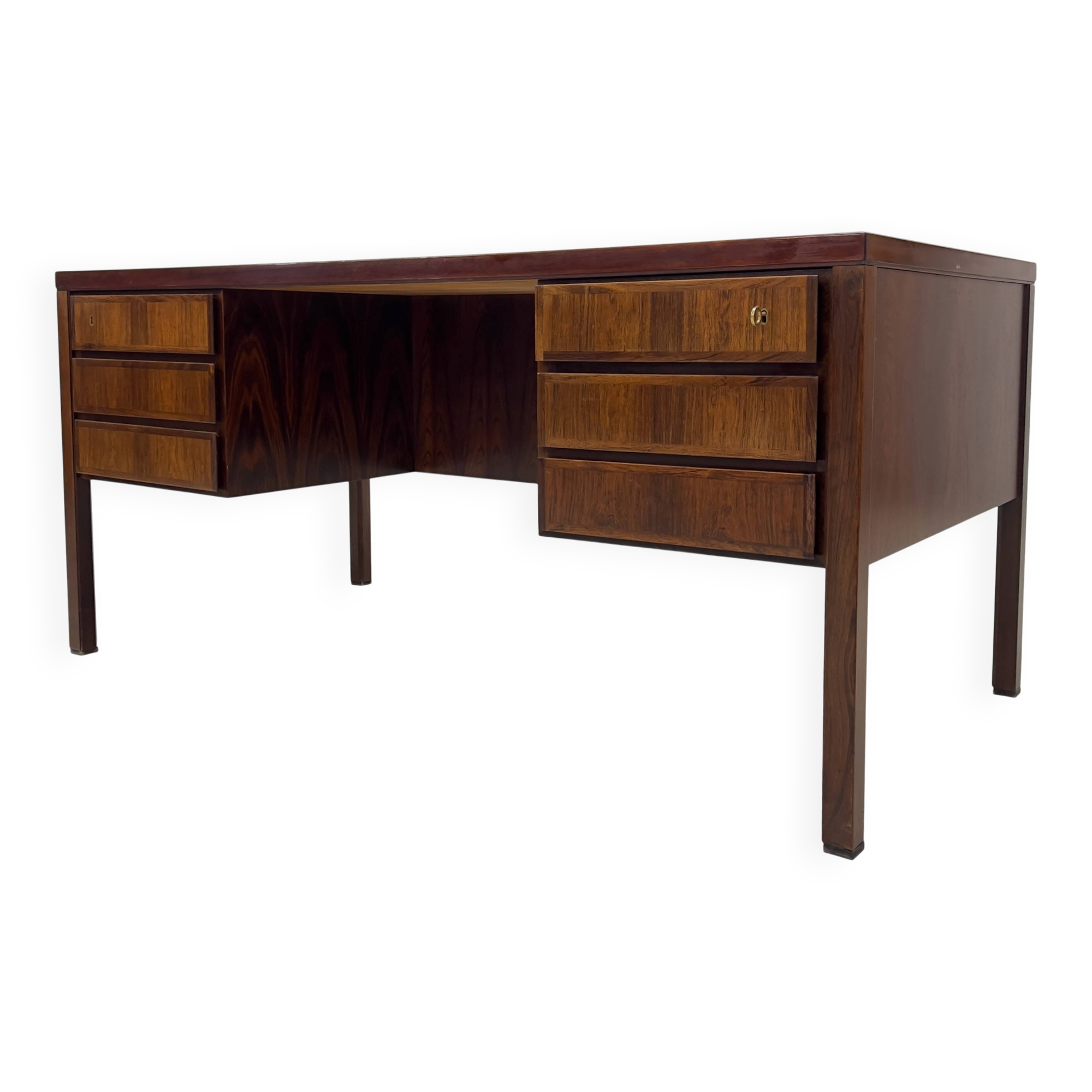 Gunni Omann Model 77 Rosewood Desk, 1960s.