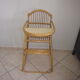 High chair child rattan of the years 60