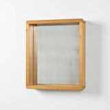 Miroir en pin vintage, Les Arcs, 1973