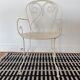 Wrought iron garden armchair Montmartre style