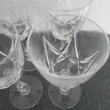 Set of 6 crystal glasses signed with original box