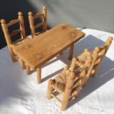Lot 8 miniature vintage toys tables and seats