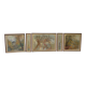 Set of Five Art Nouveau Decorative Panels. Allegory. French Work.
