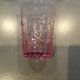 Set of 8 pink water glasses