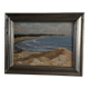 Oil on panel by M. Suilhor, beachfront, 20th century
