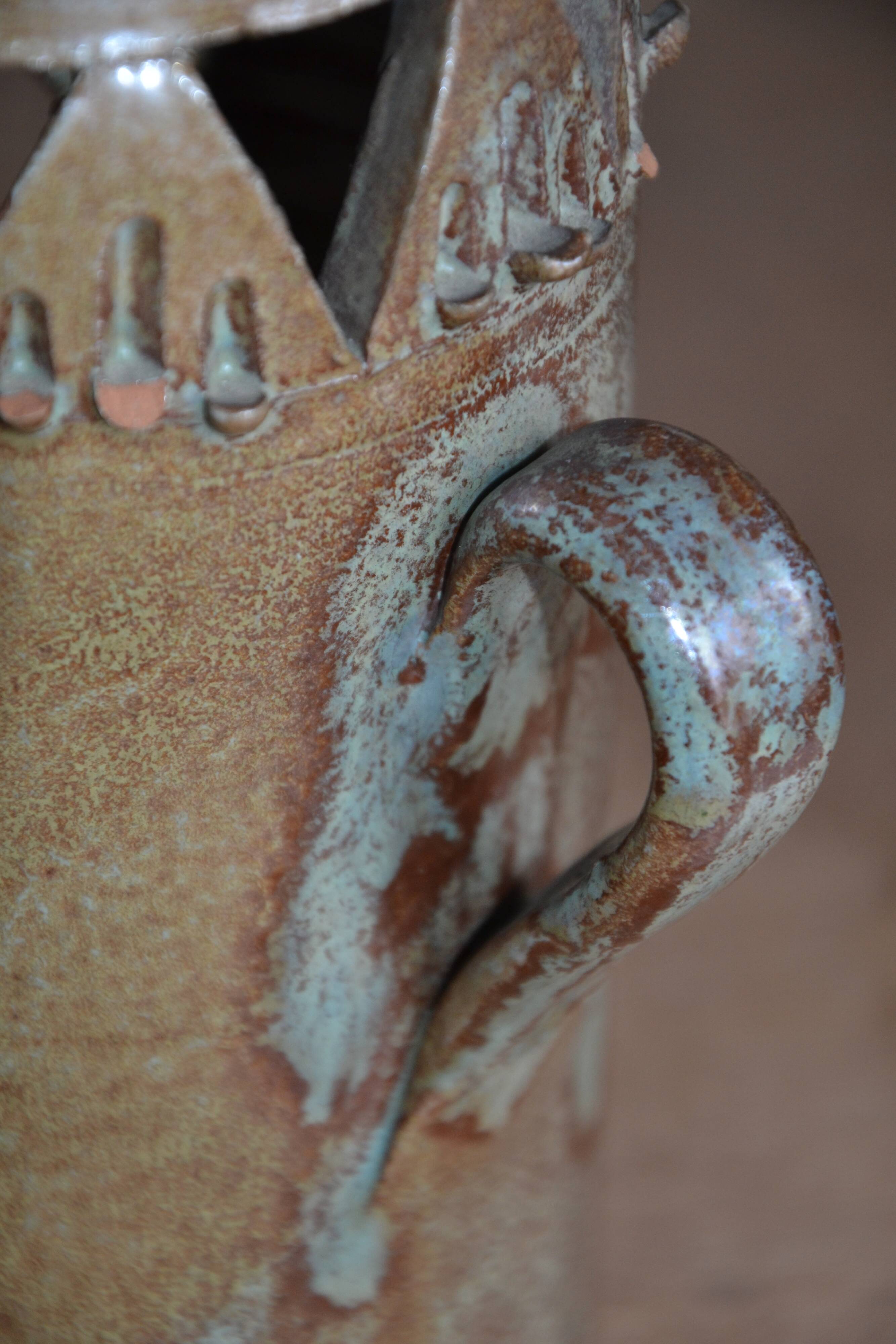 Stoneware photophore "the Cyclades" 1970s