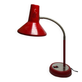 Vintage Polish bedside lamp in glass and metal, 1980s