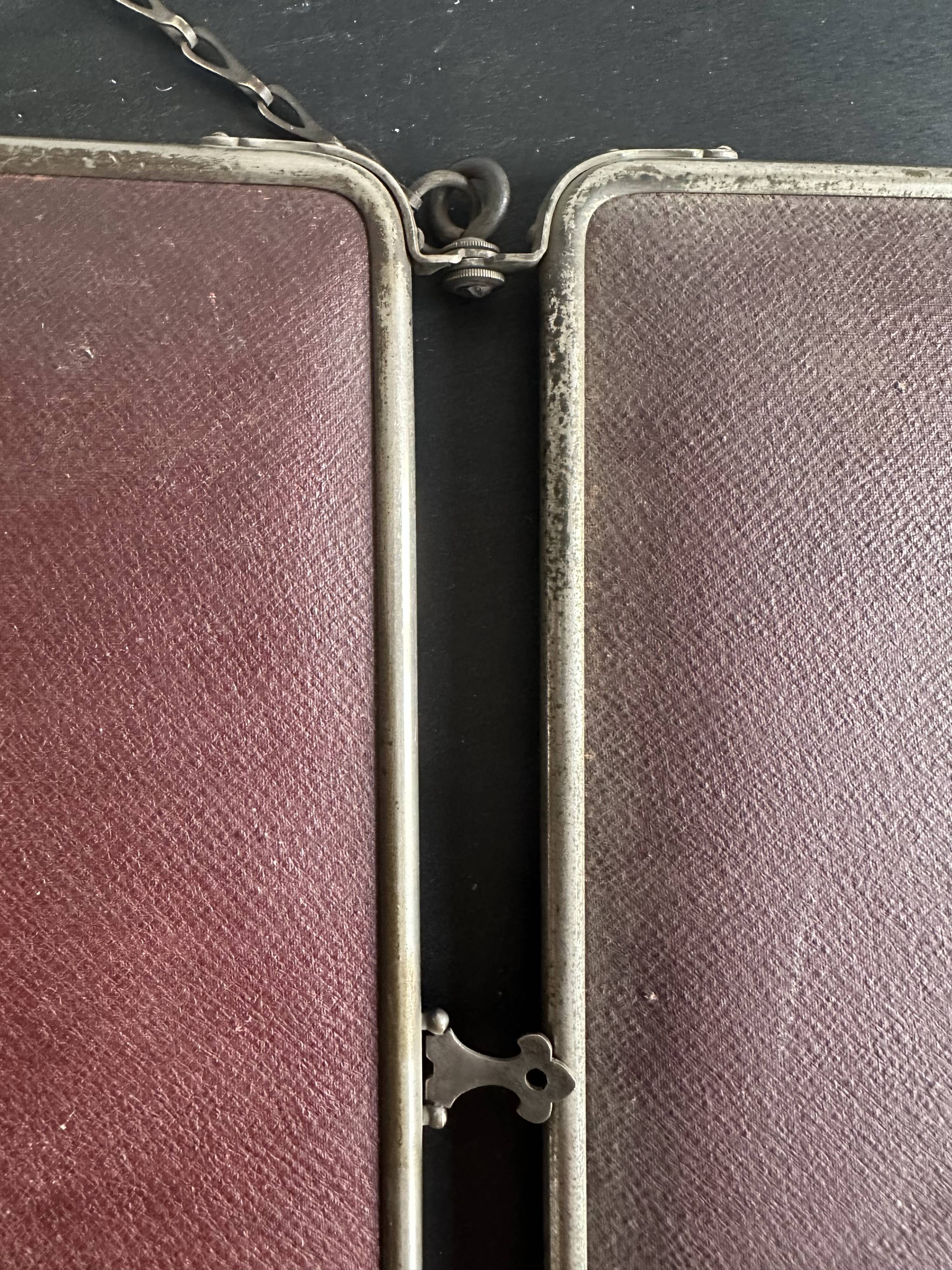 Art Deco triptych mirror, for table or wall mounting, 1900