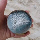 Vintage 1970s soliflore vase in flamed stoneware