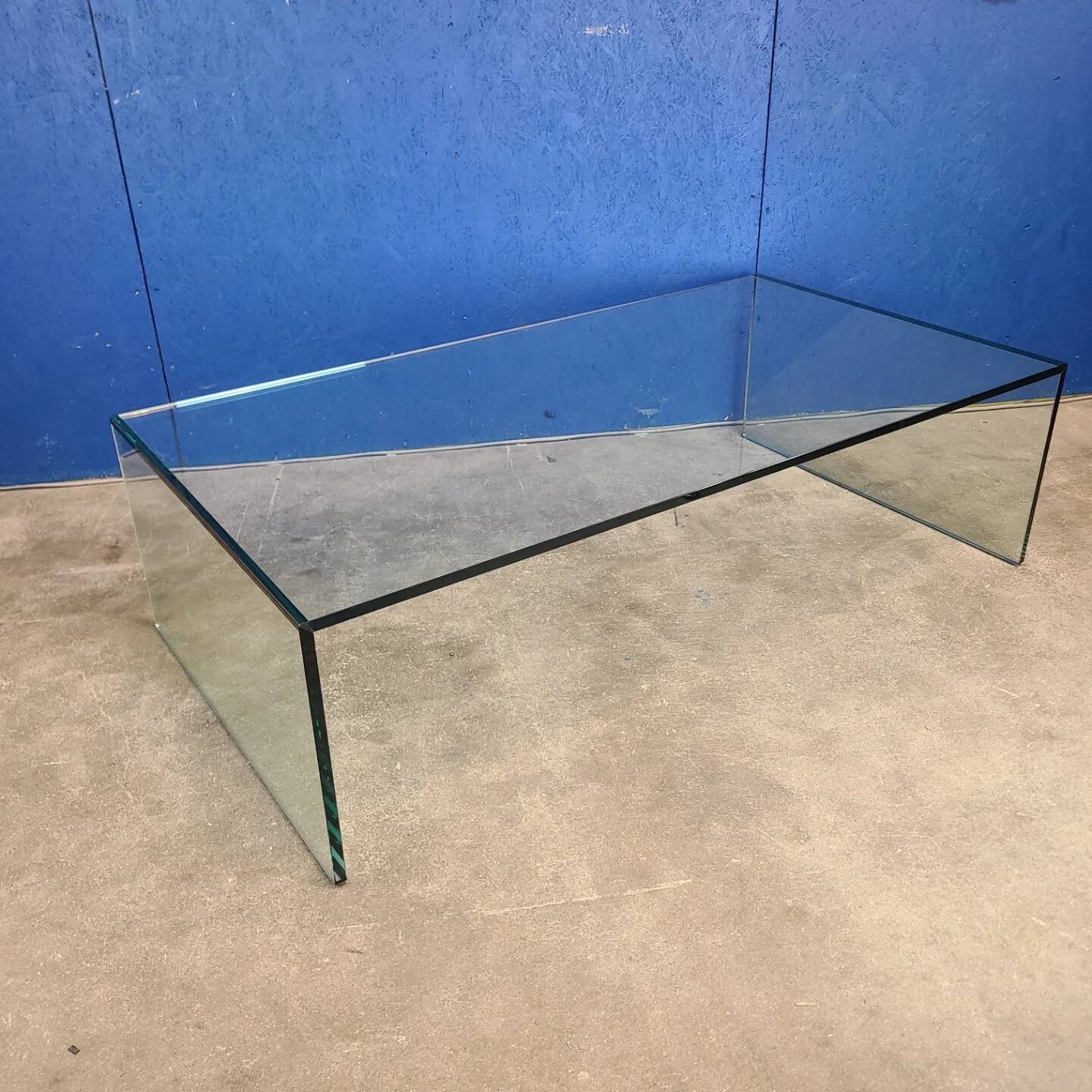 Table basse Eden en verre, années 80 par Tonelli Design