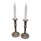 Pair of brass candlesticks