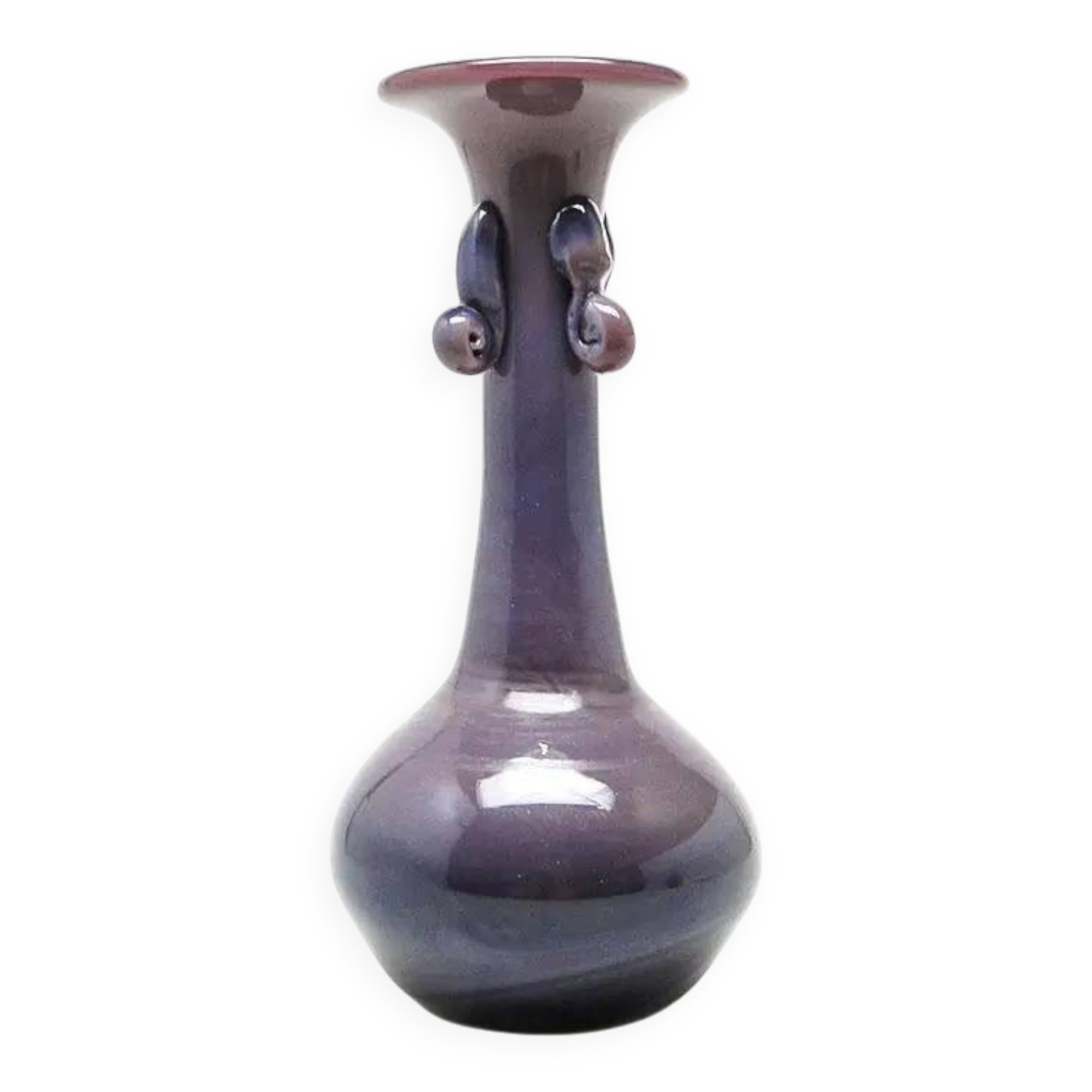 Modernism vase, glass, designed by J. Słuczan-Orkusz, Poland, 1970s