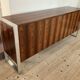 Enfilade des années 1970 en plaquage de palissandre pieds en chrome