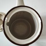 Vintage flowered stoneware teapot – 1970s