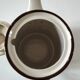 Vintage flowered stoneware teapot – 1970s