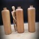 Trio de bouteilles en grès
