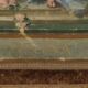 Old painting on canvas with a religious theme from the 19th-20th century.