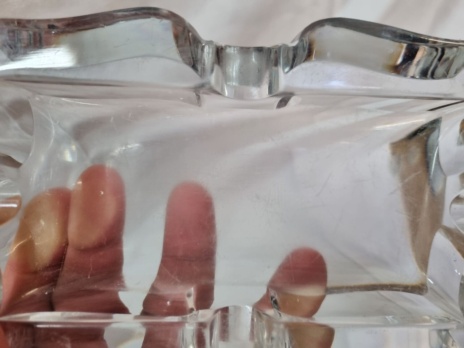 Baccarat crystal ashtray