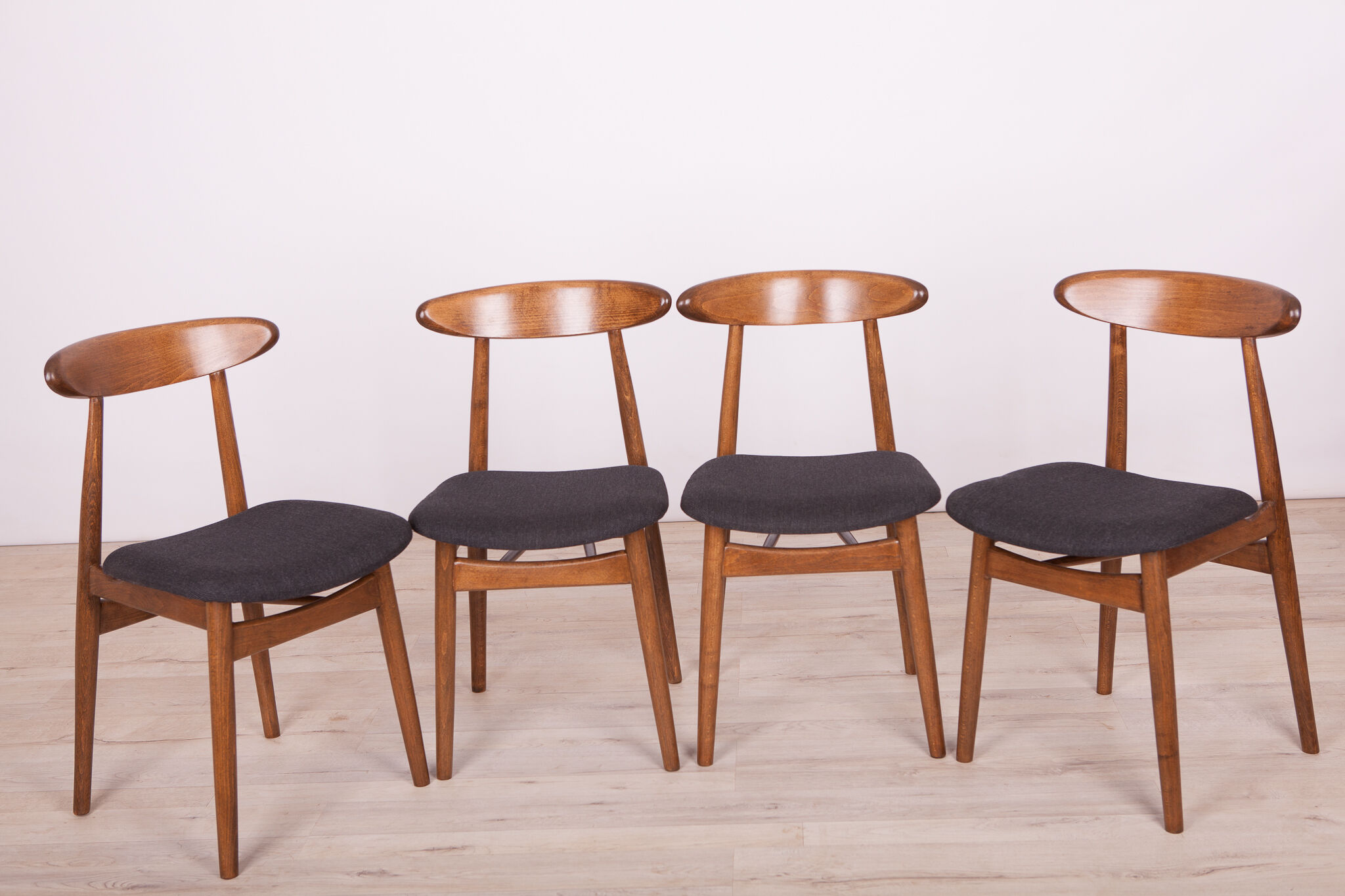 Dining Chairs by Rajmund Teofil Hałas, 1960s, Set of 4