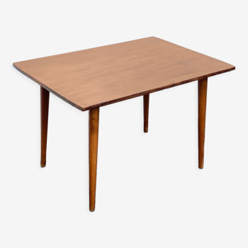 Table basse en bois à pied compas