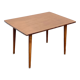 Wooden coffee table with compass leg