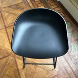 Set of 3 black Hay bar stools