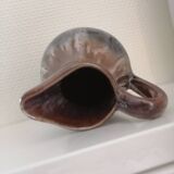 Flamed stoneware pitcher