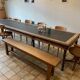 Oak farmhouse bench